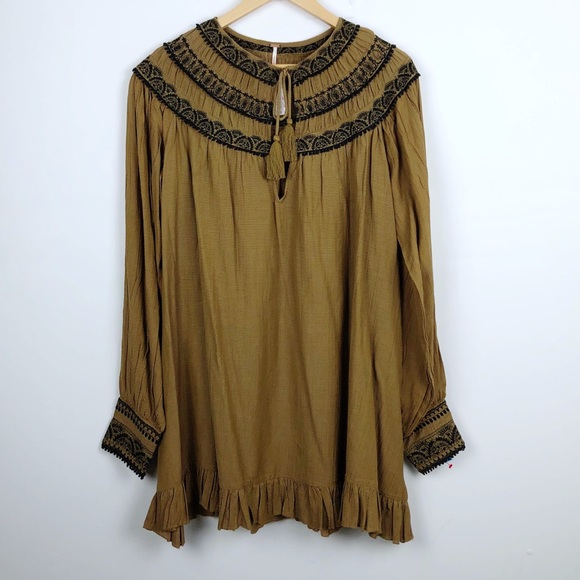 Free People Erin Embroidered Long Sleeve Dress - Picture 4 of 16